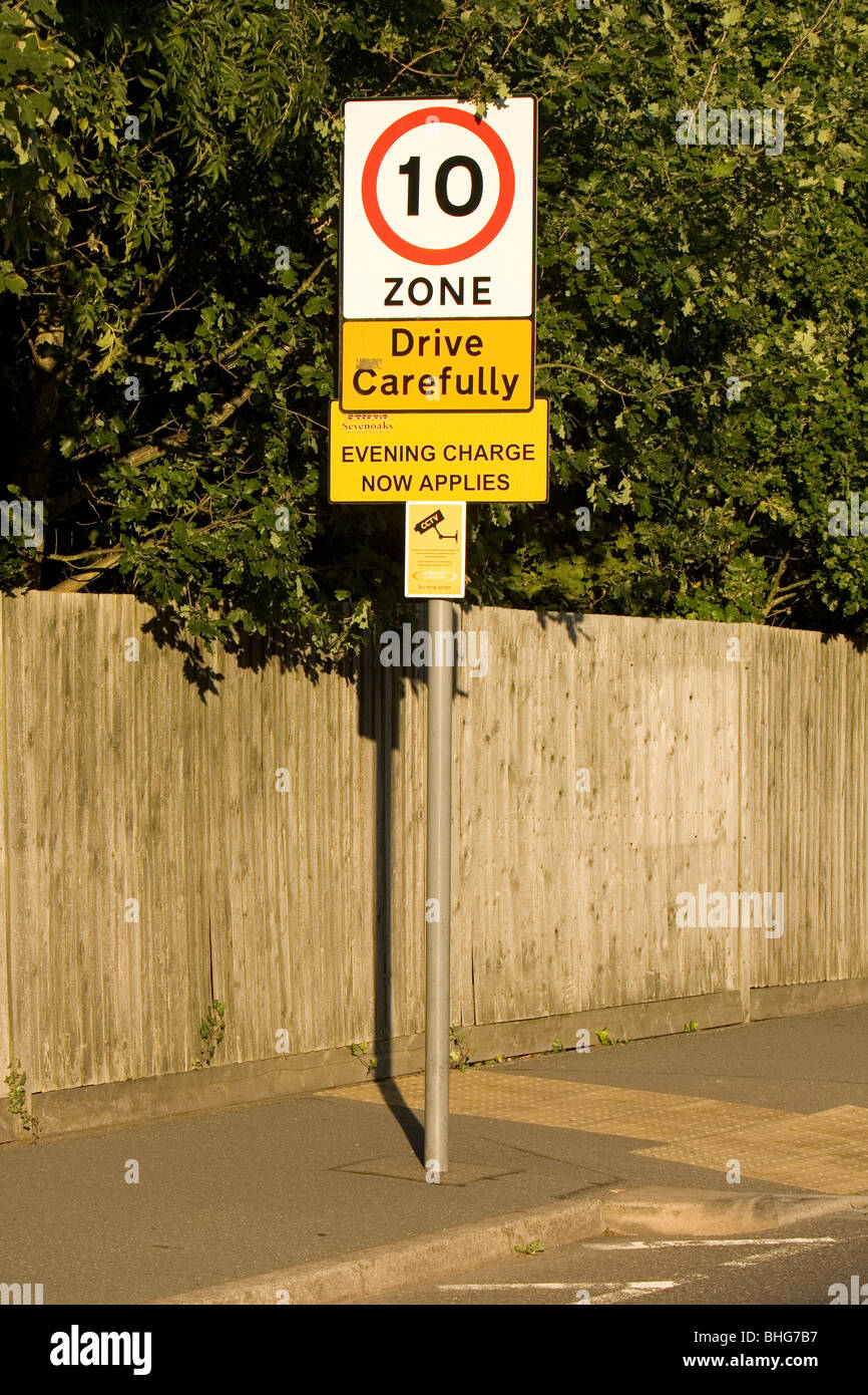 street sign Sevenoaks Kent Stock Photo
