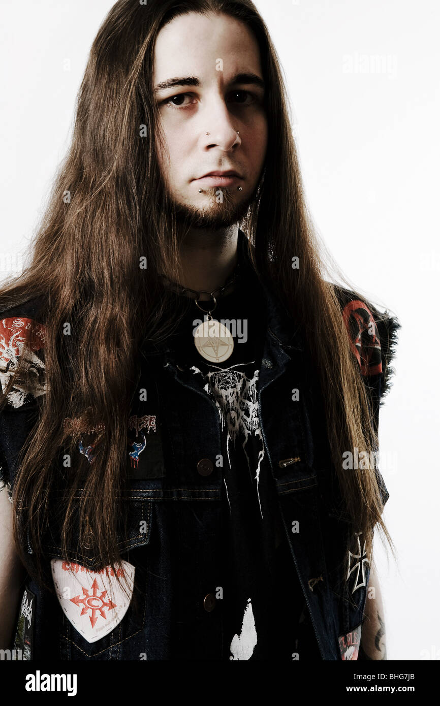 Portrait of a heavy metal fan