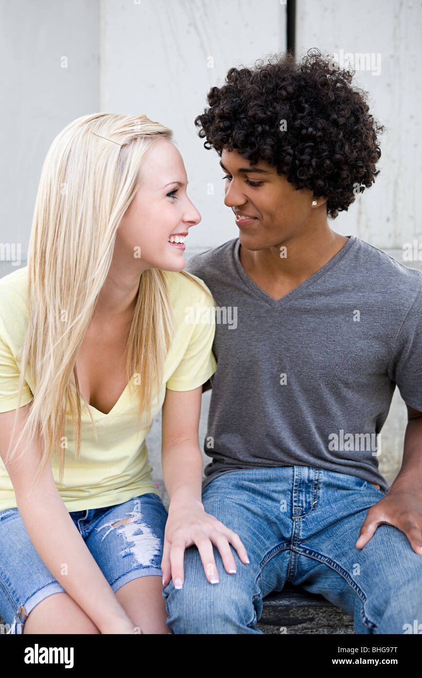 Woman teen couple