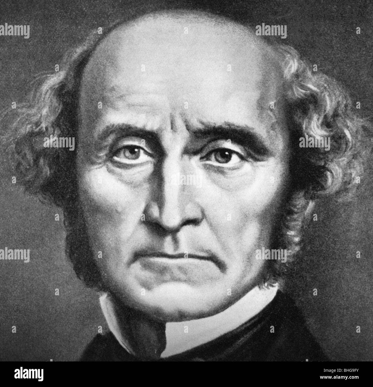 JOHN STUART MILL - English philosopher and social reformer (1806-73) Stock Photo