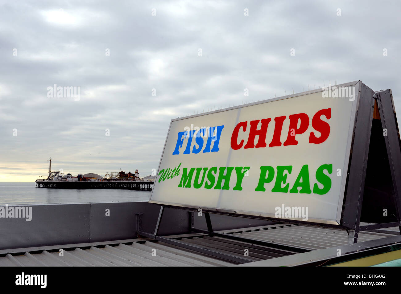 Brighton seafront fish and chips hires stock photography and images