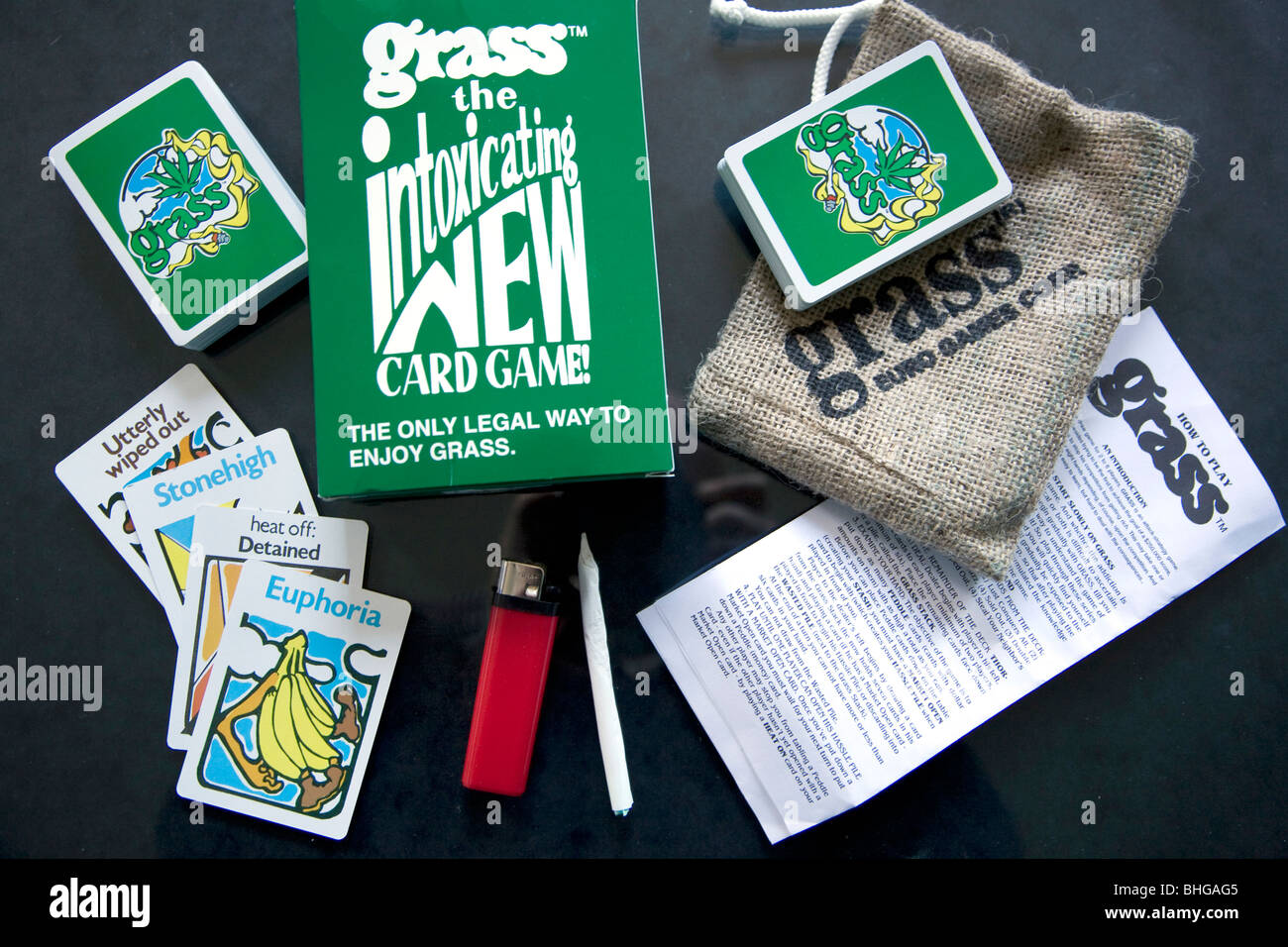 'Grass' card game Stock Photo