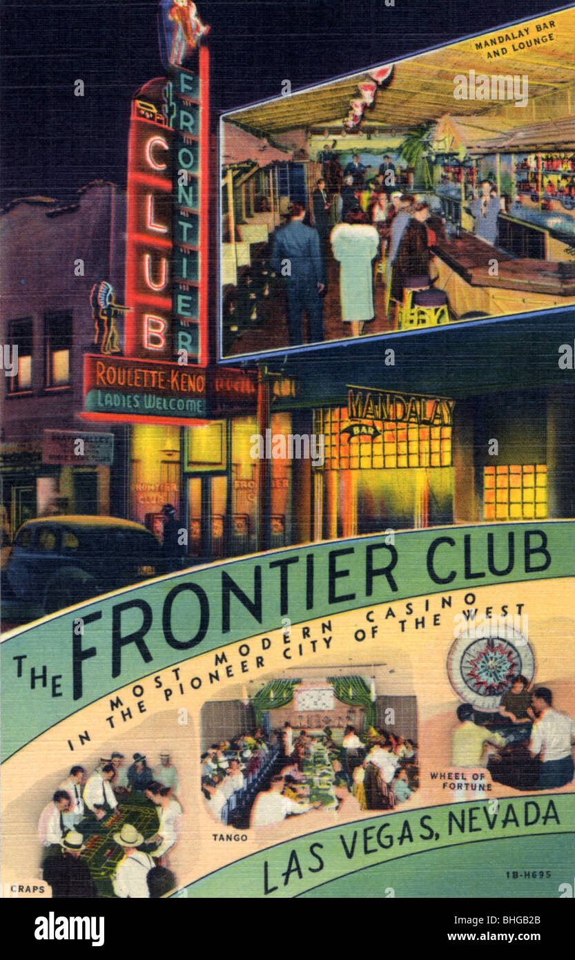 The Frontier Club, Las Vegas, Nevada, USA, 1941. Artist: Unknown Stock Photo