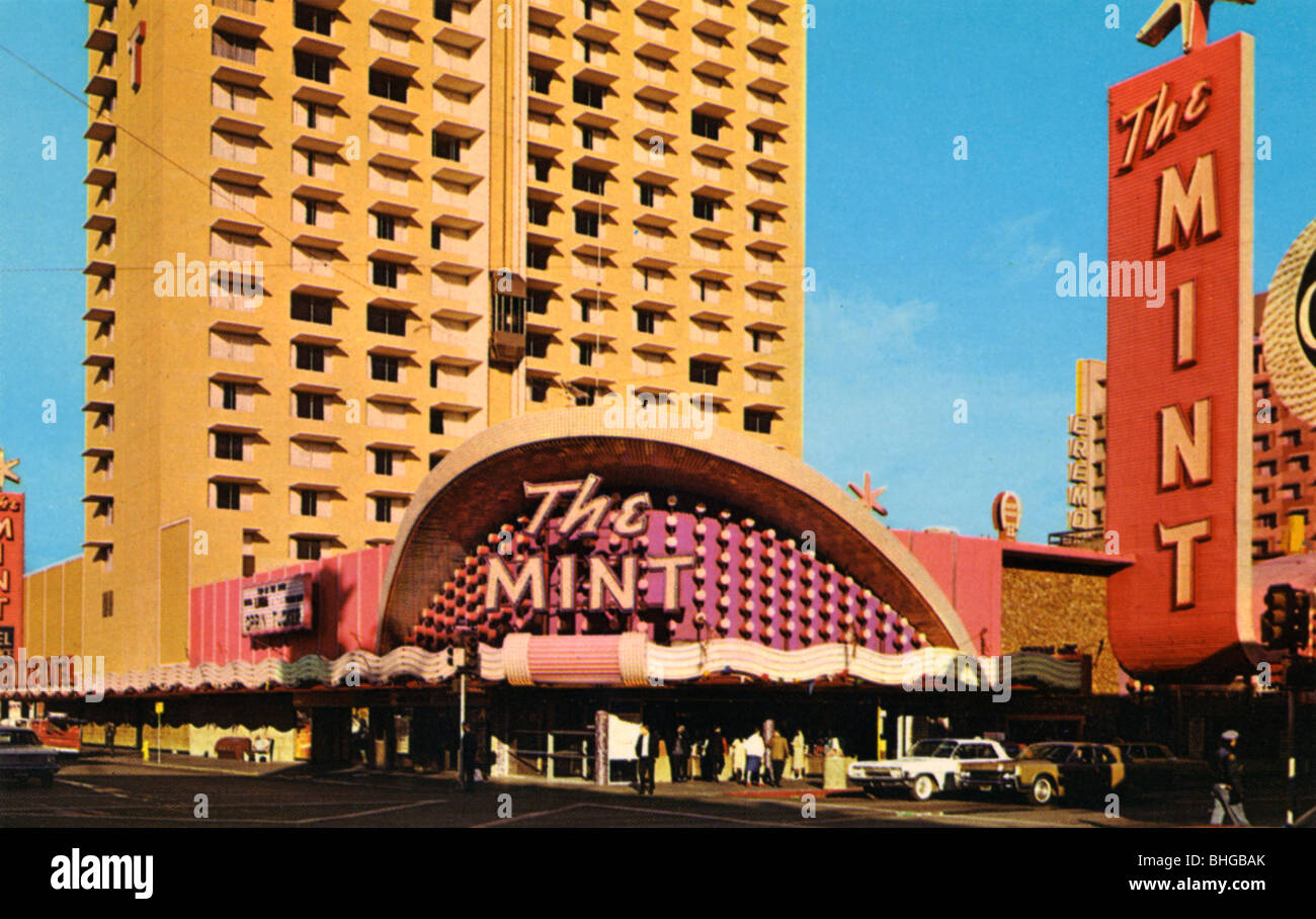 The Mint Casino and Hotel, Las Vegas, Nevada, USA, 1966 Stock Photo