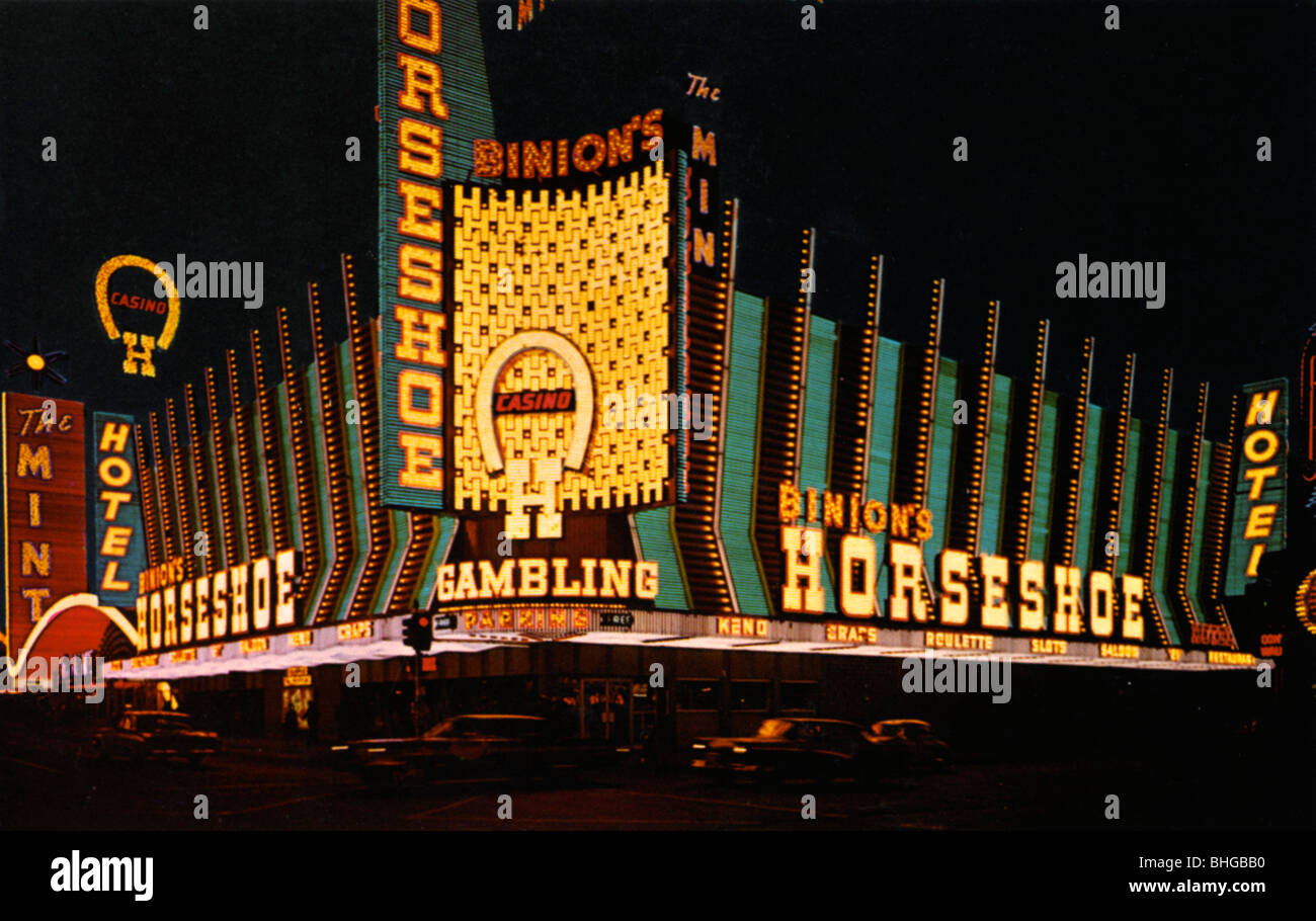 The Horseshoe Club, Las Vegas, Nevada, USA, 1966. Artist: Unknown Stock Photo