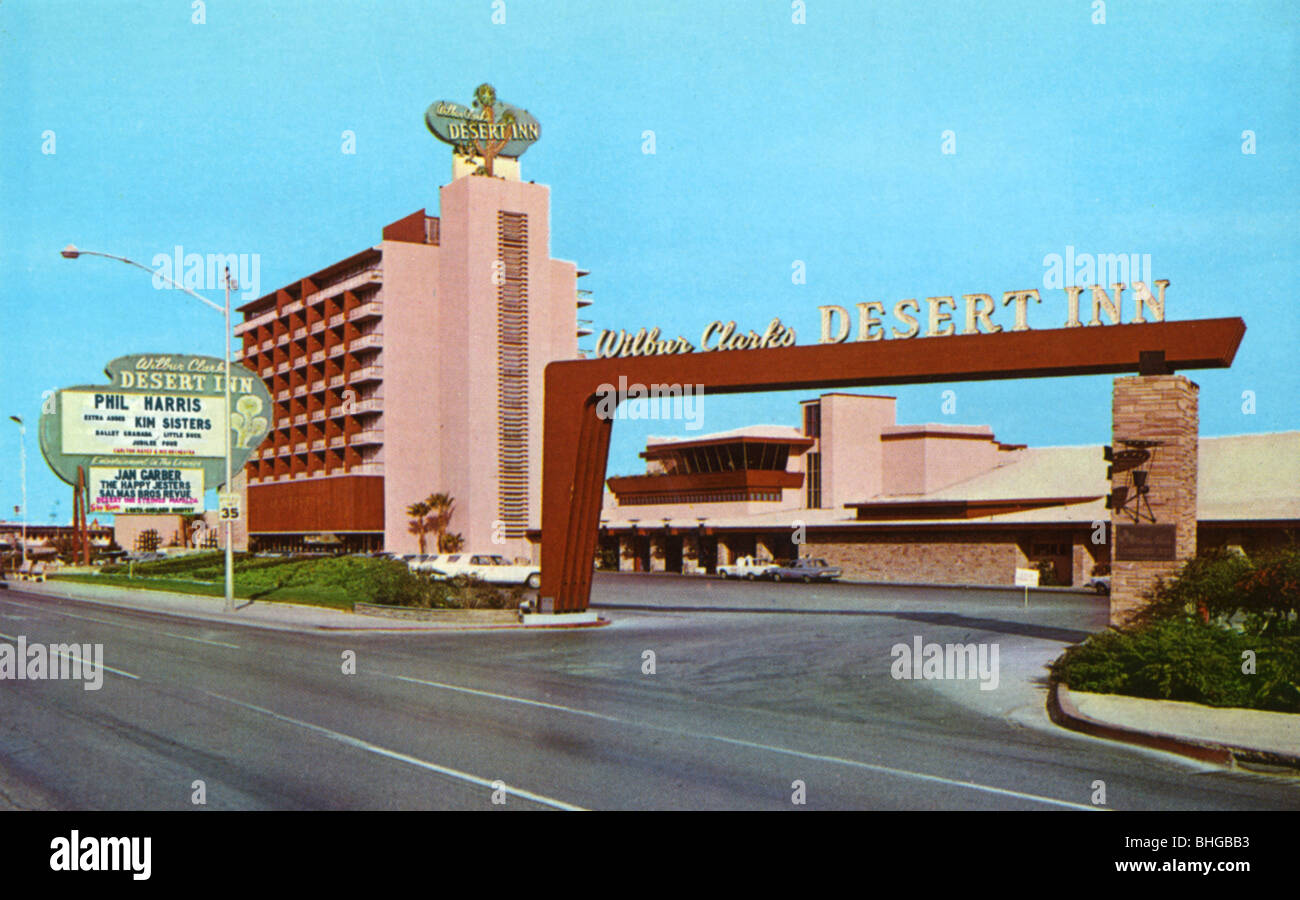 Wilbur Clark's Desert Inn Hotel and Casino, Las Vegas, Nevada, USA, 1966.  Artist: Unknown Stock Photo - Alamy