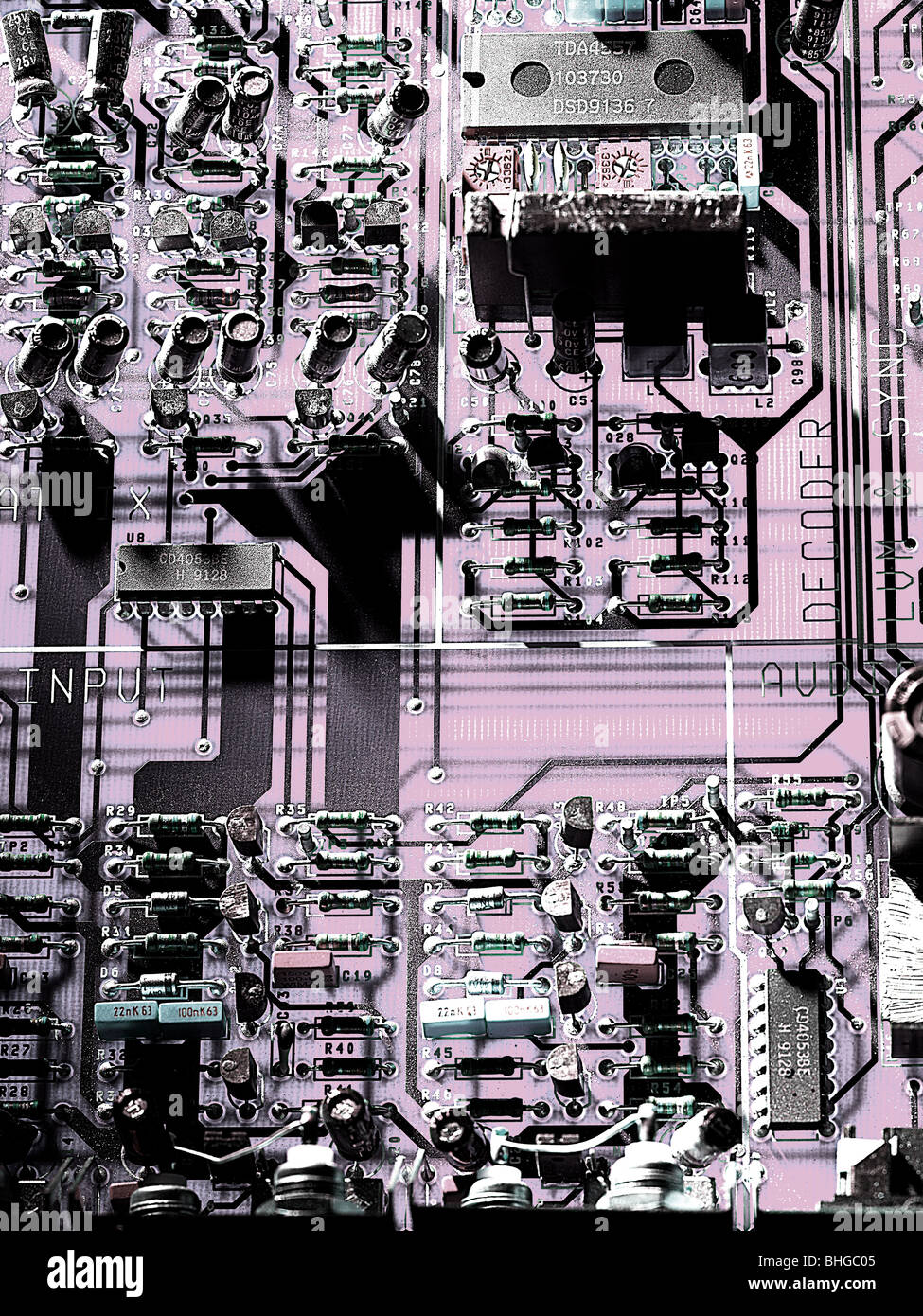 Close up of circuit board Stock Photo - Alamy
