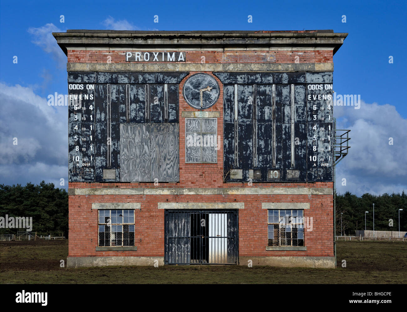 Derelict Tote Information Tower. Former Lanark Racecourse, Hyndford