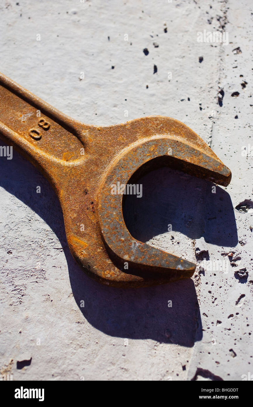 Wrench, close-up, Sweden. Stock Photo