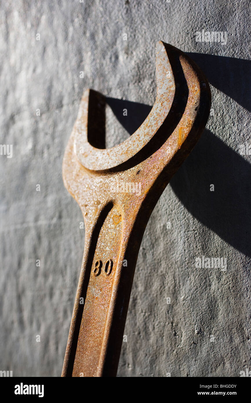 A wrench, close-up, Sweden. Stock Photo