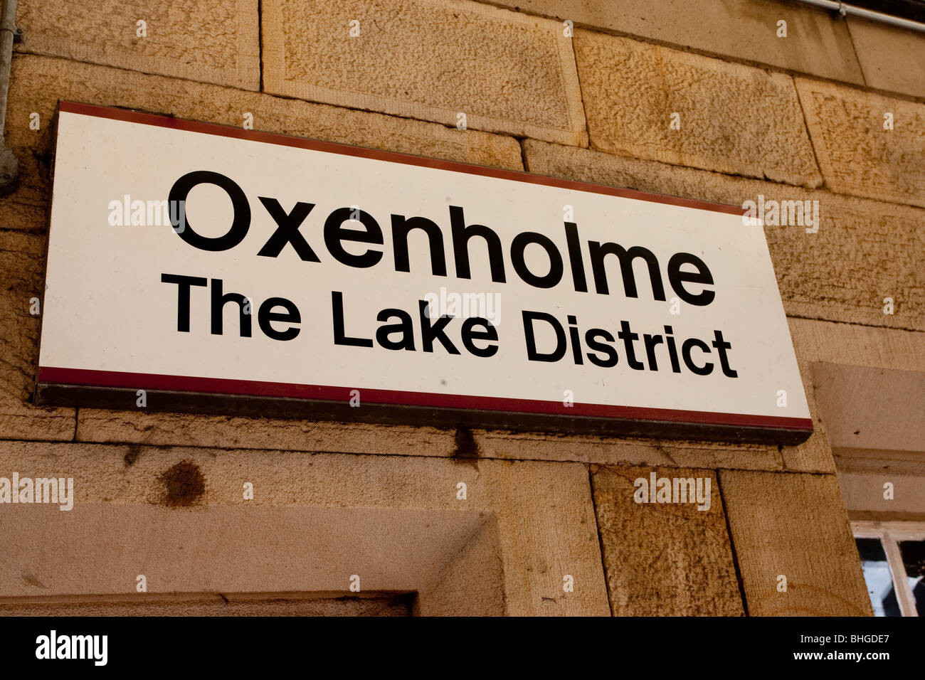 Oxenholme Railway Station Lake District Stock Photo Alamy