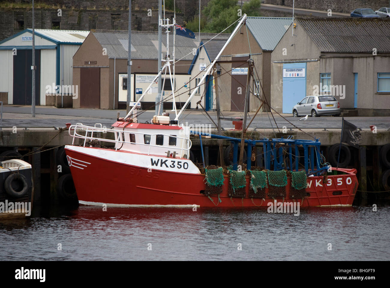 Fishing boat at Wick Harbour, Highland Region, Scotland Stock Photo - Alamy