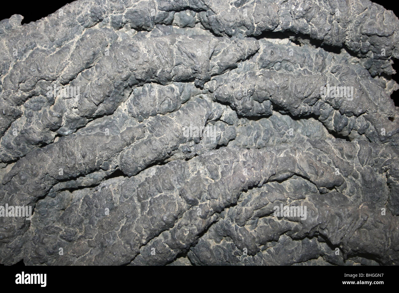 Ropey Basalt Lava Stock Photo
