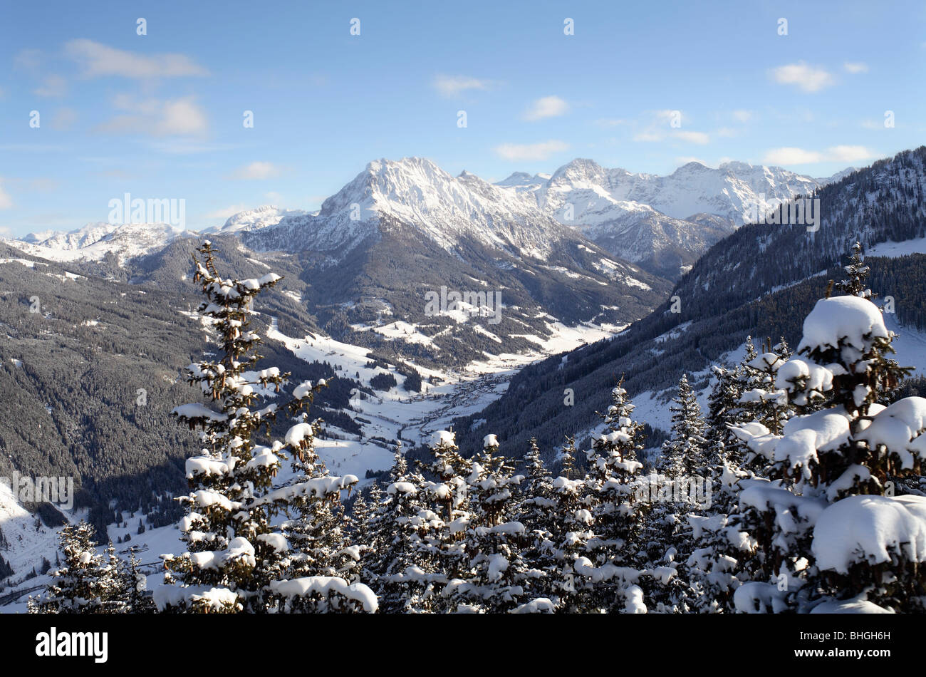 winter scene austria Stock Photo