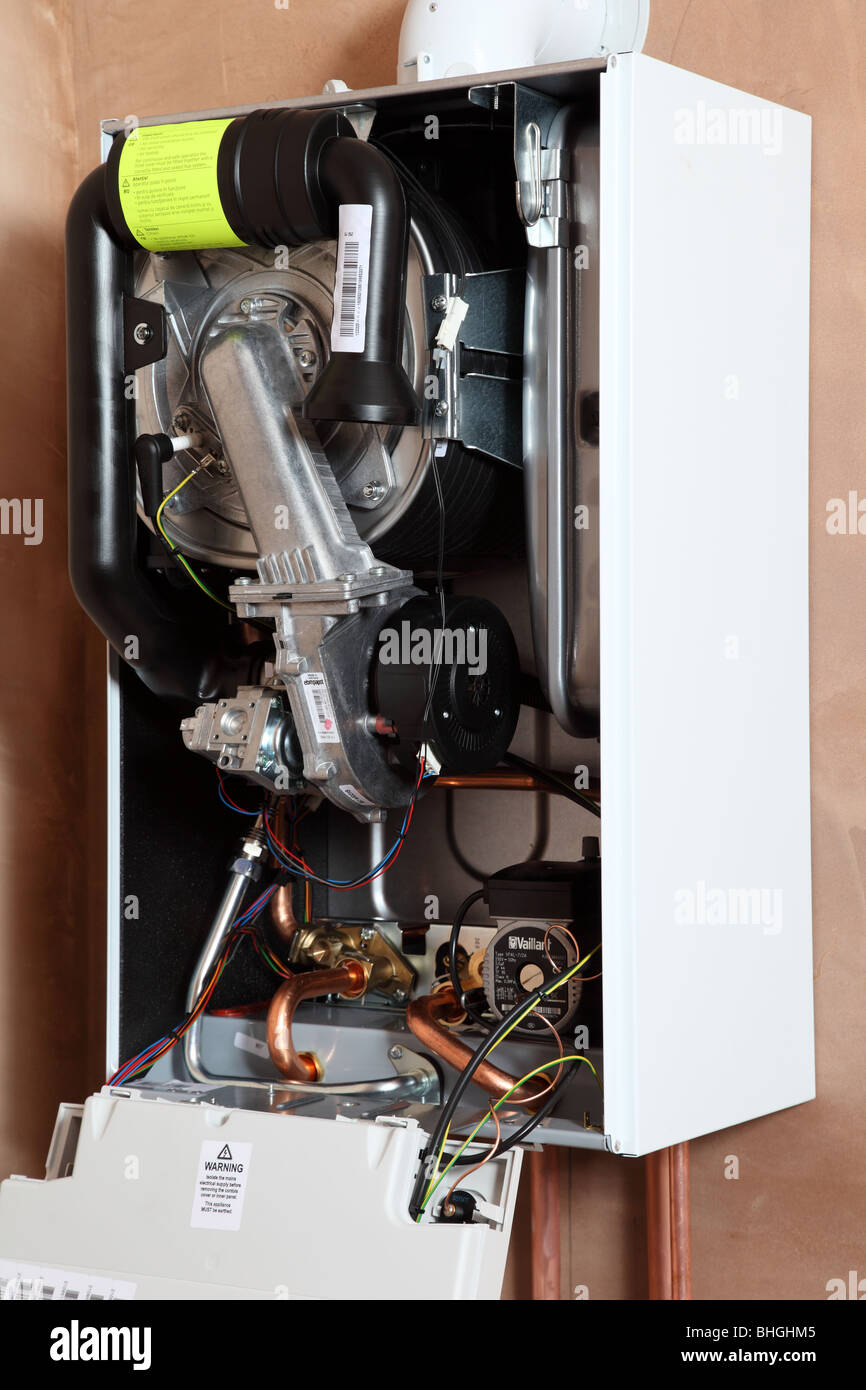 Installation of a new Vaillant ecotech 637 condensing boiler Stock Photo Alamy