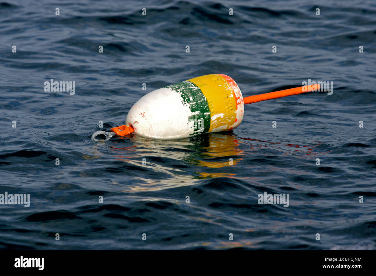 Lobster buoy Maine coast New England USA Stock Photo Alamy