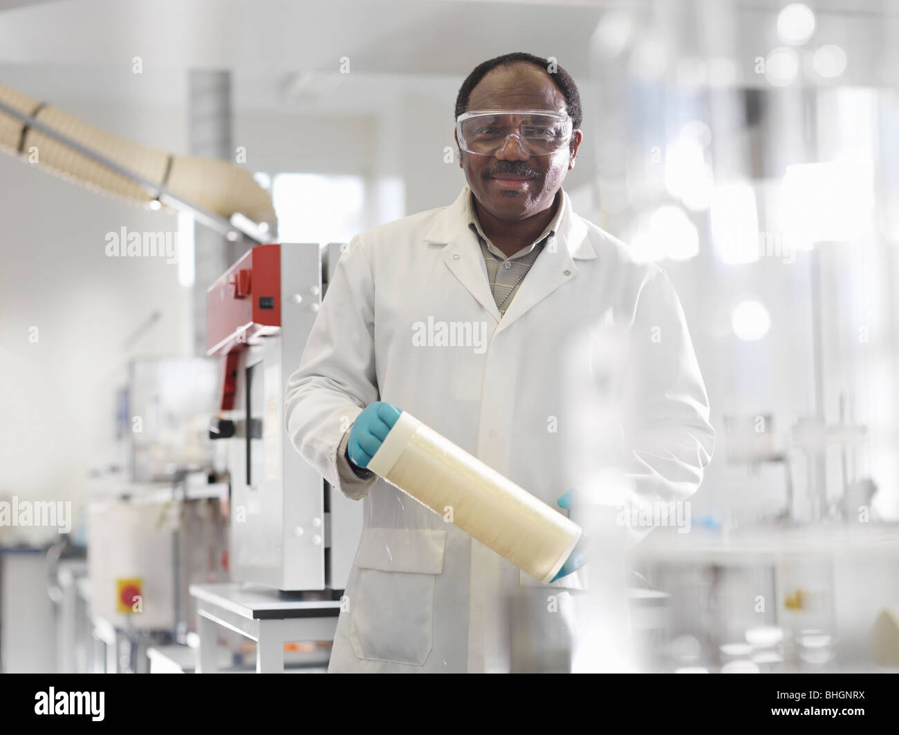Male Laboratory Technician Stock Photo