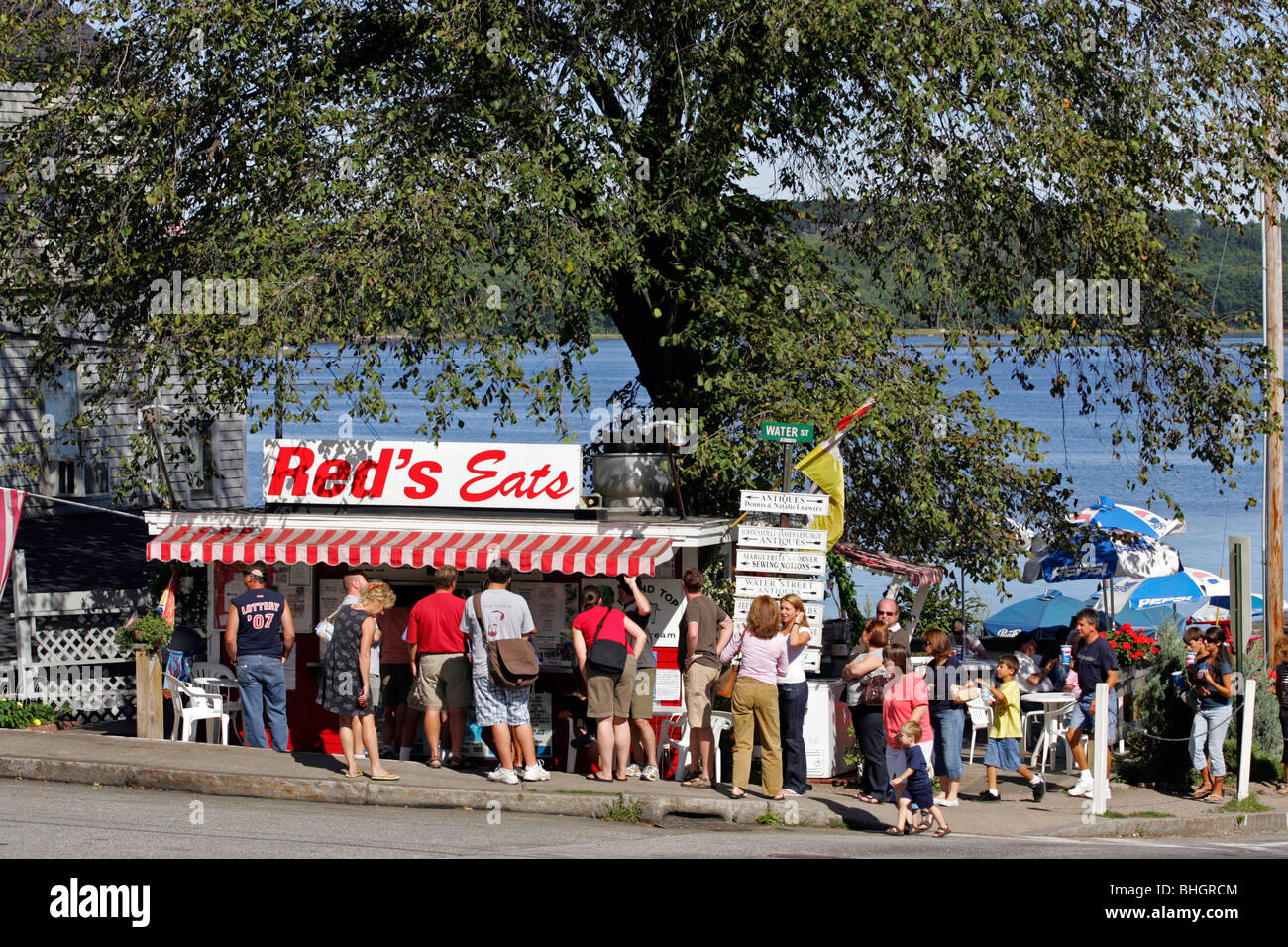 Famous Red's Eats Wiscasset Maine coast Stock Photo