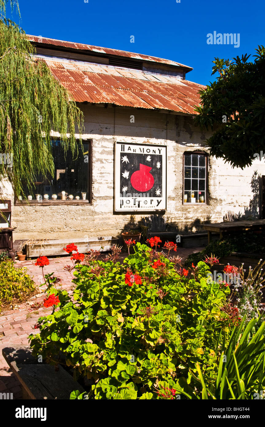 The Harmony Pottery Studio, Harmony, California Stock Photo