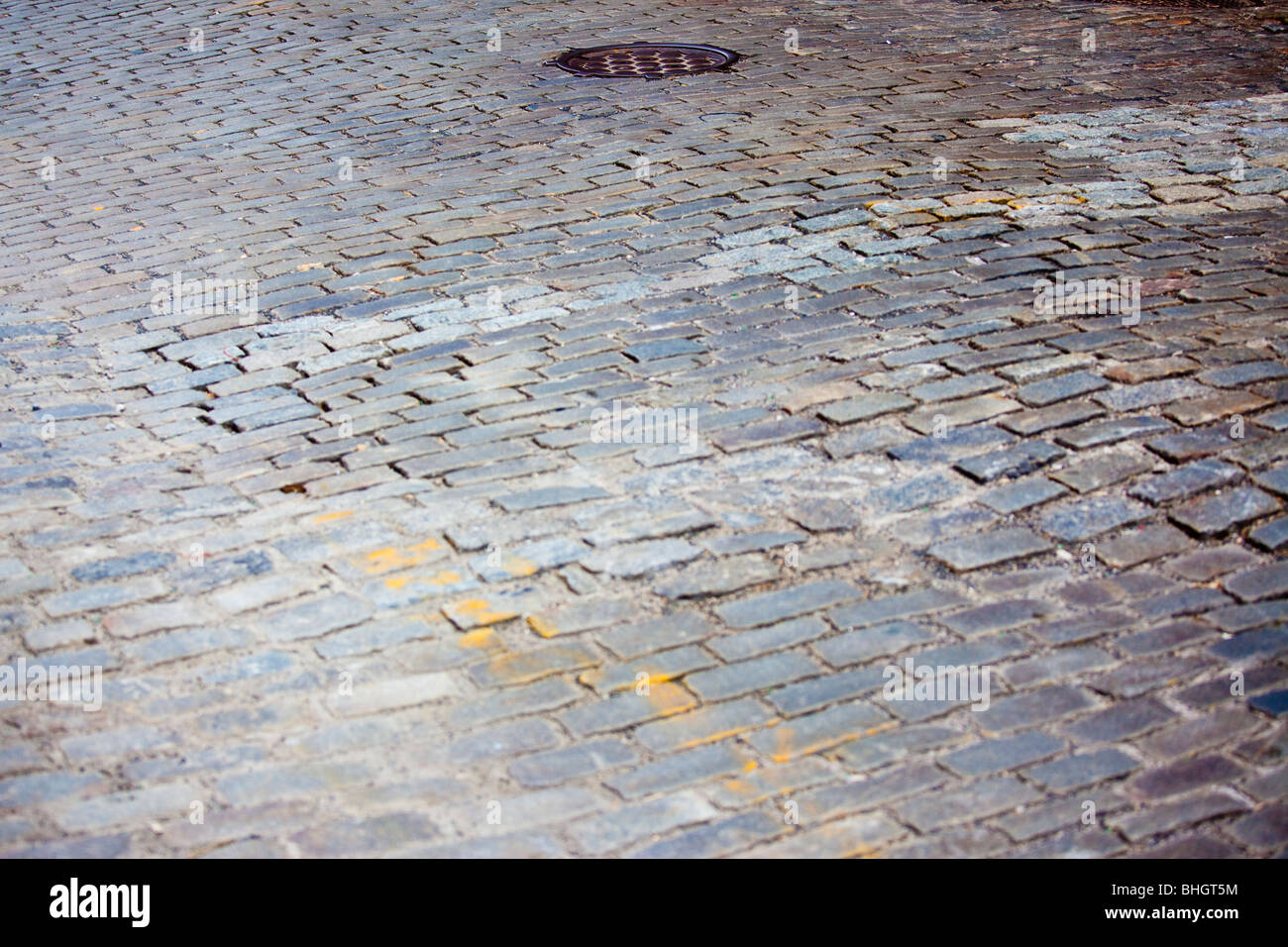 Cobblestone streets in Soho, New York City Stock Photo Alamy