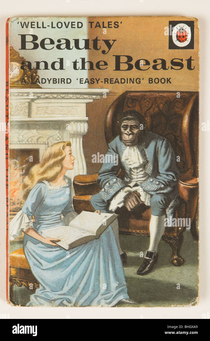 Old LadyBird Childrens Book - Beauty and the Beast Stock Photo