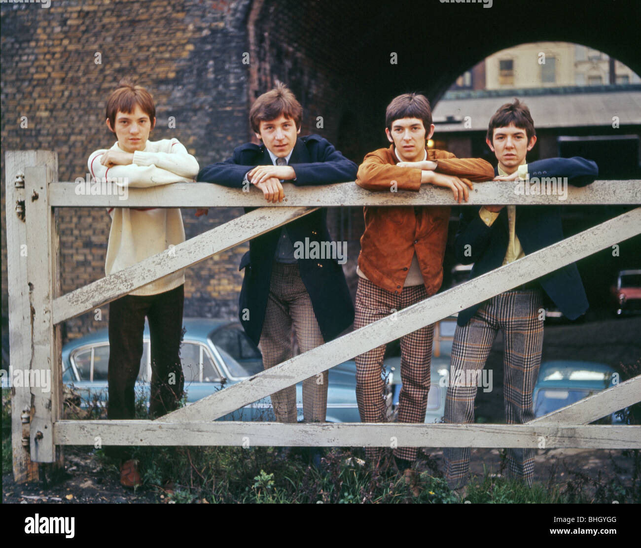 SMALL FACES - UK pop group at Ludgate Hill, London,  September 1965 - see Description below for names.Photo Tony Gale Stock Photo