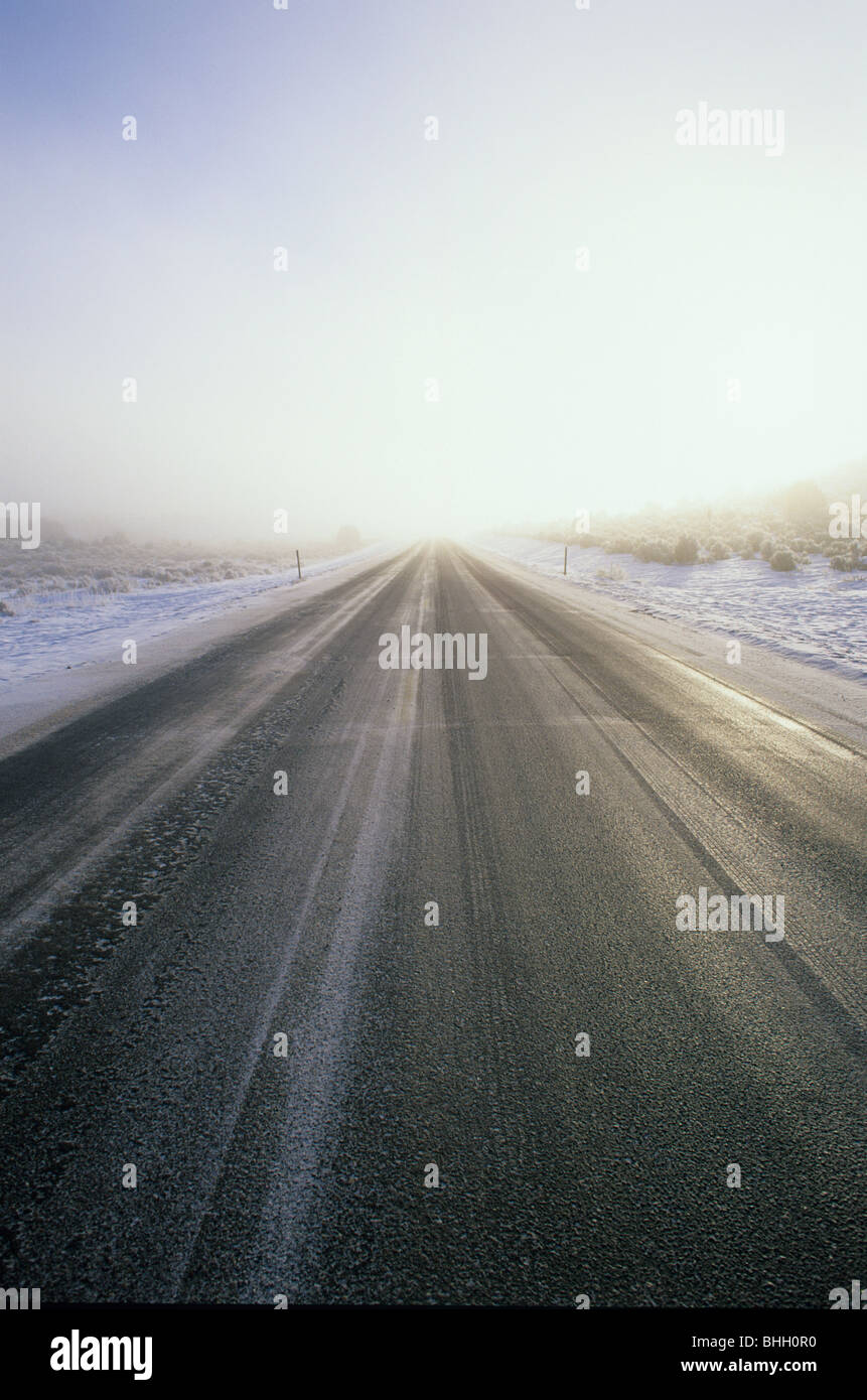 road ice winter storm snow icy danger driving curve slippery car panic ...