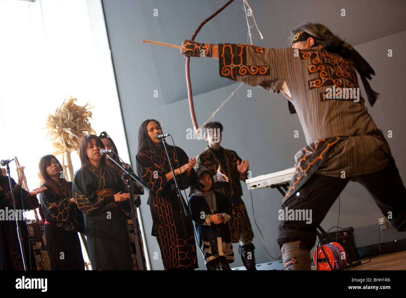 dance performance by the 'Ainu Art Project', Sapporo Pirka Kotan