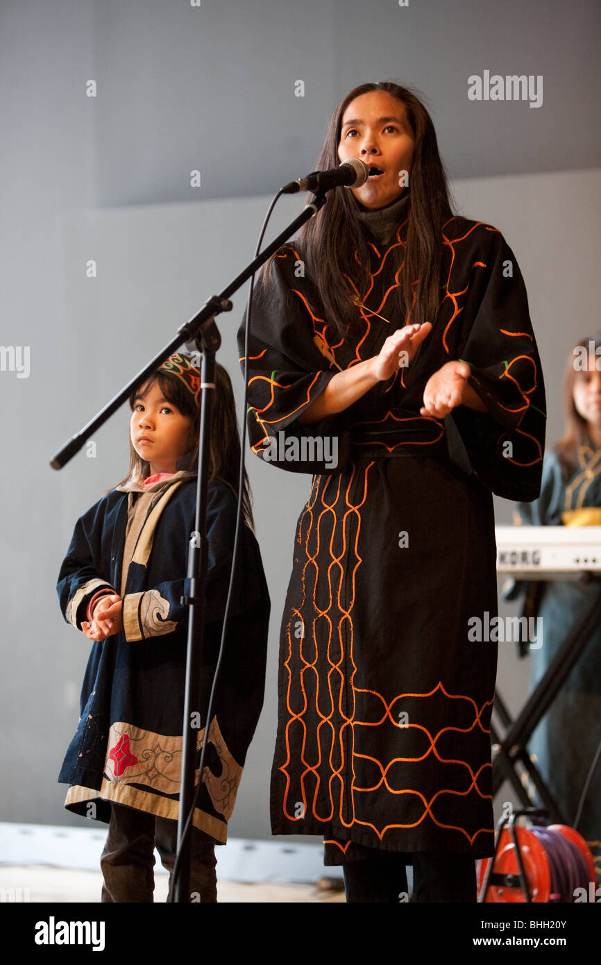 Music performance by the 'Ainu Art Project' at Sapporo Pirka Kotan
