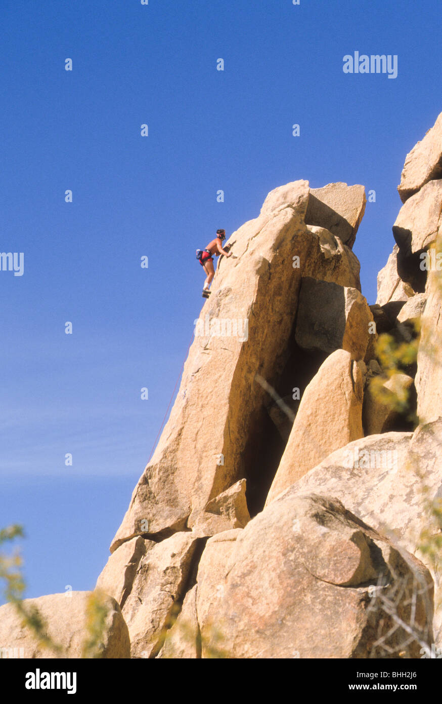 rock climb Joshua Tree National Monument sport risk desert fun sun