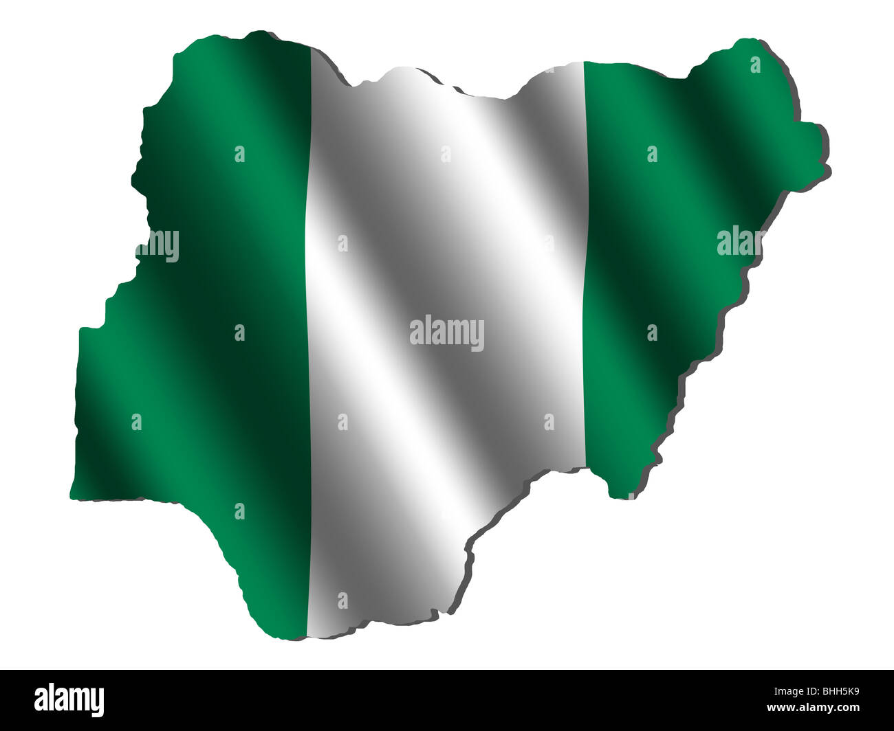 Map Of Nigeria Green White Green Page 9 - Map Of Nigeria High Resolution Stock Photography And Images - Alamy