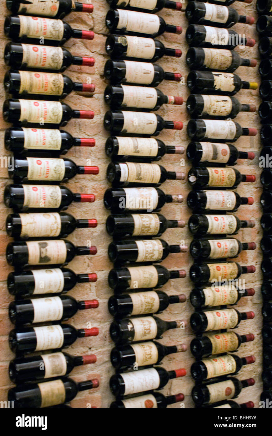 Bottle of wine in a wine cellar, Vienna, Austria Stock Photo Alamy