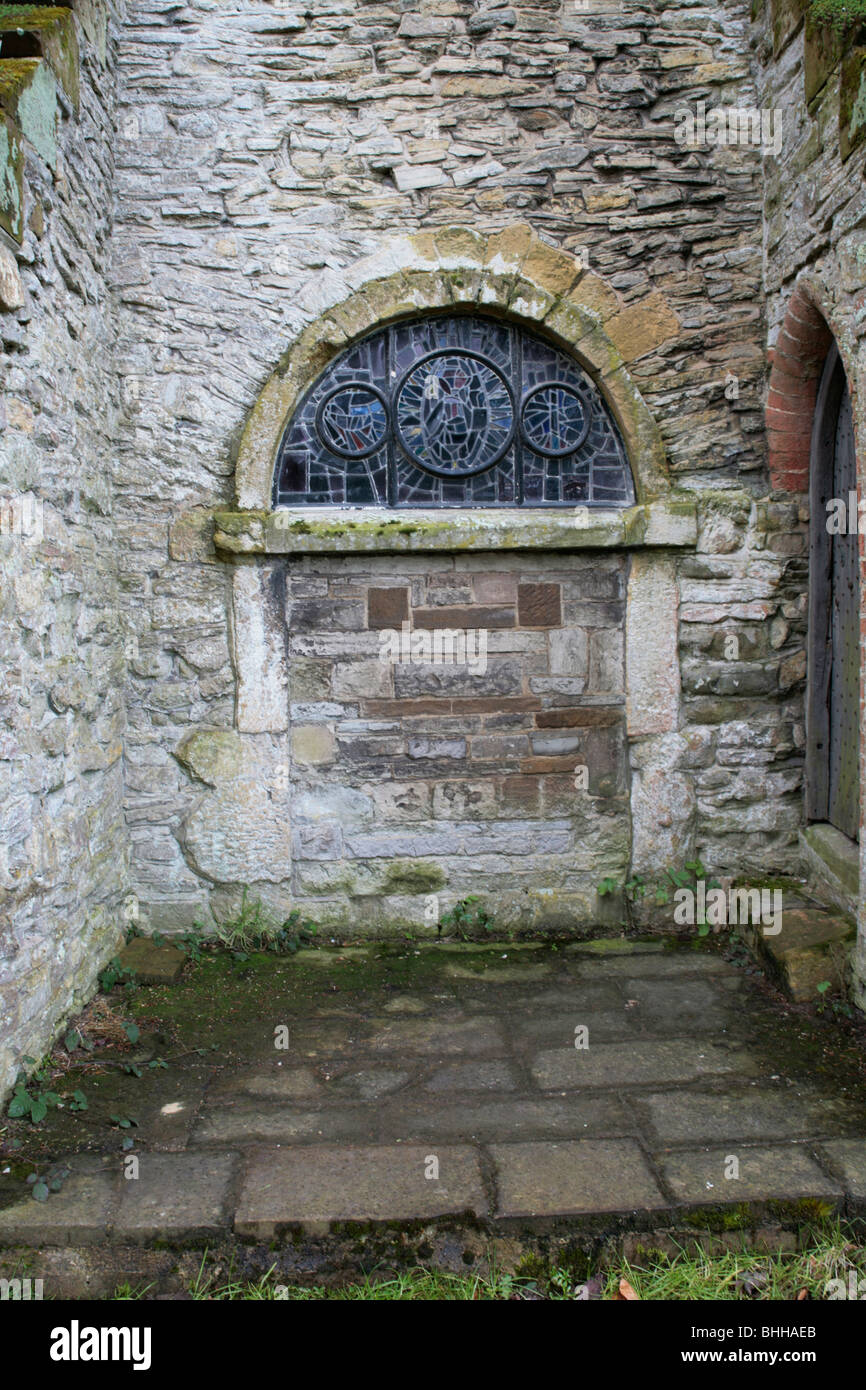 Anglo Saxon Doorway Wootton Wawen Church, Warwickshire, England Stock Photo