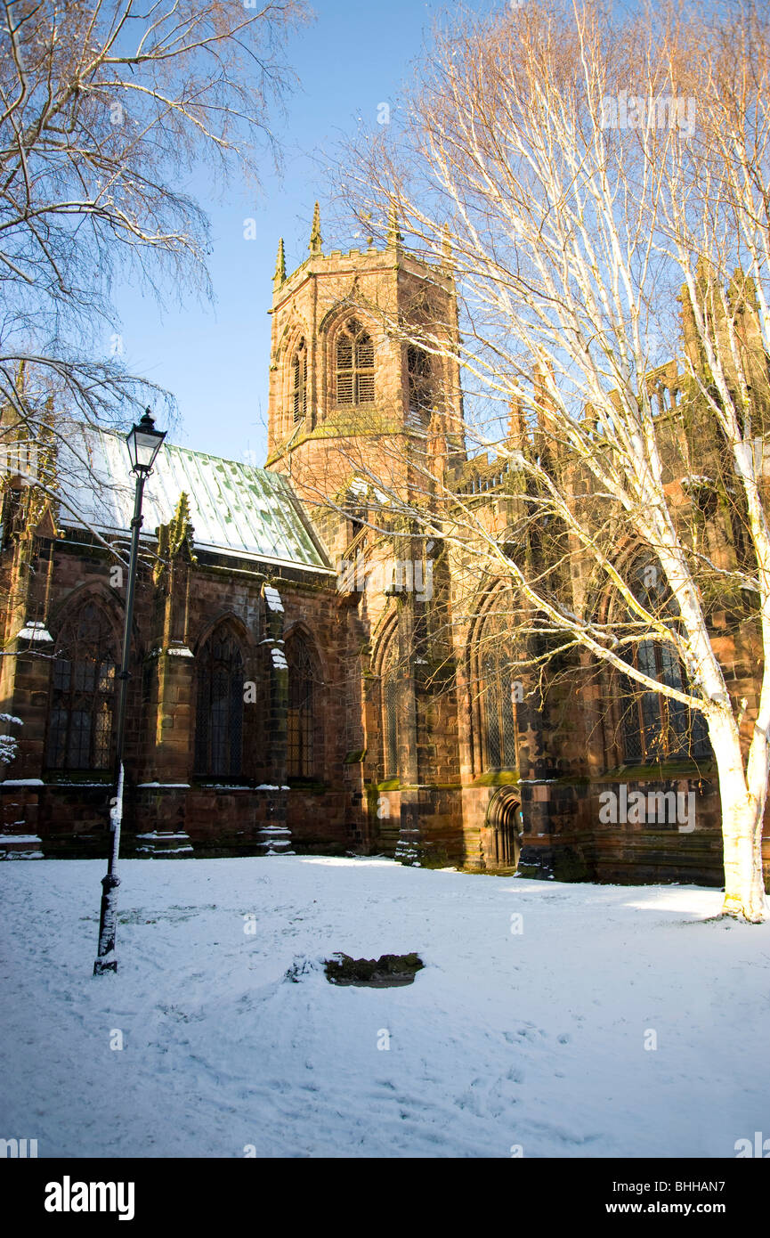 Winter scenes of cheshire Stock Photo