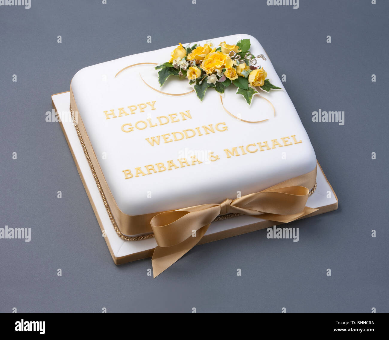 wedding anniversary cake Stock Photo - Alamy