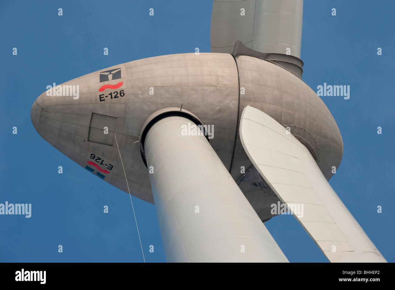 Germany Hamburg - Enercon wind turbine E-126 with 6 Megawatt Stock Photo