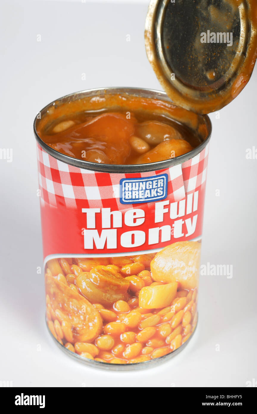 The Full Monty, English breakfast in a tin Stock Photo - Alamy