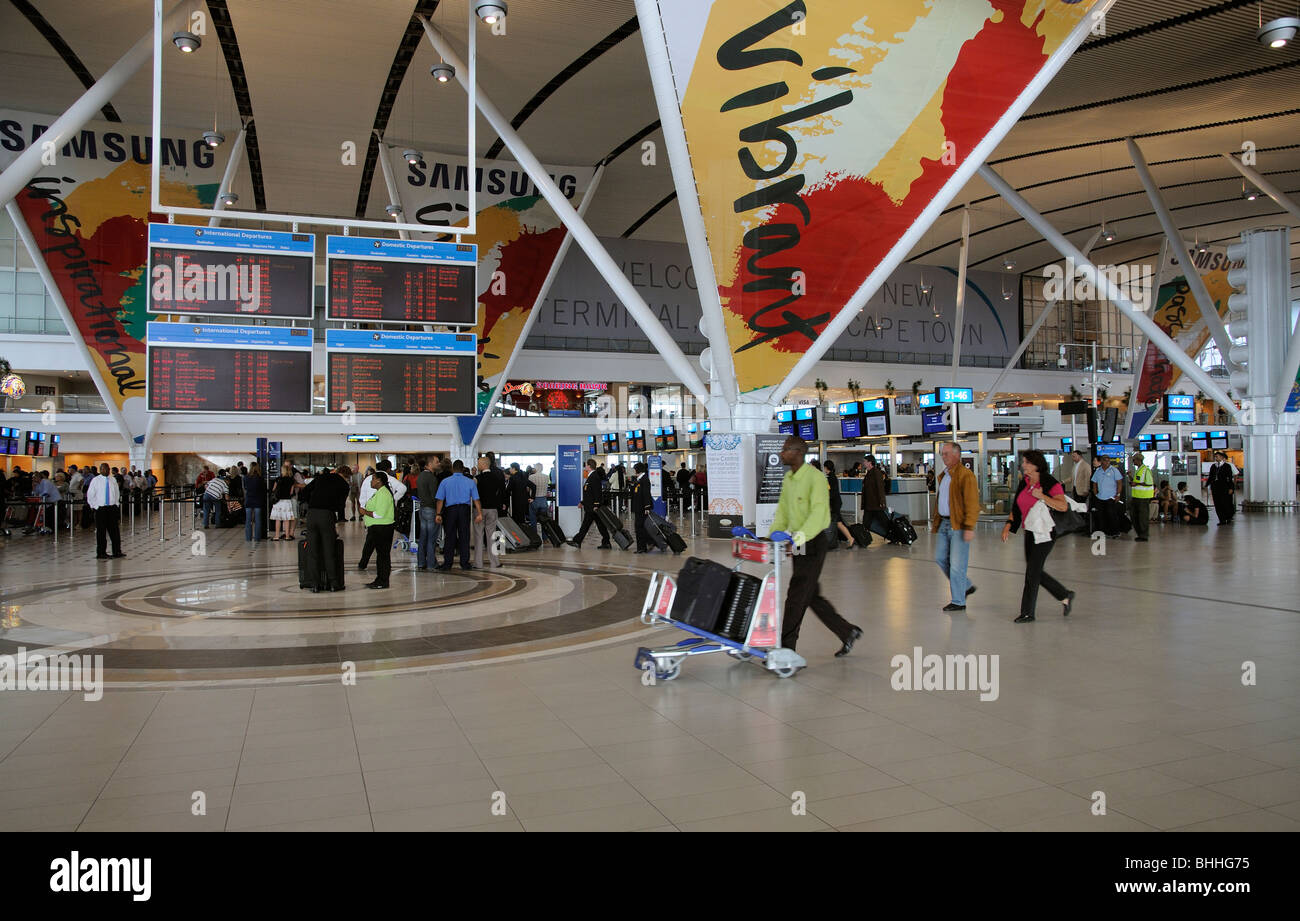 Cape Town International Airport interior of the Central Terminal Building International and