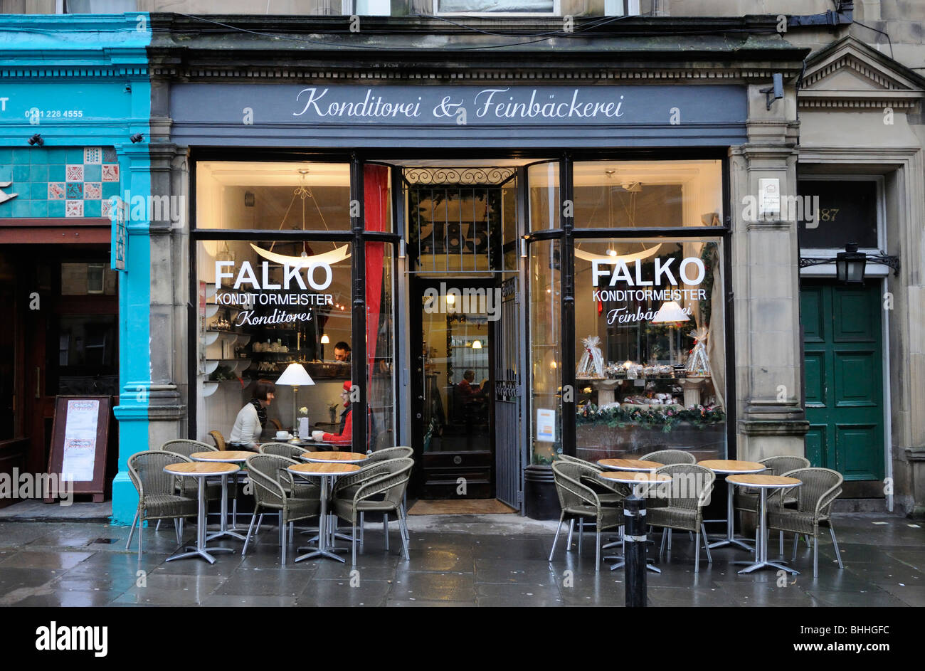 Falko Konditormeister German Bakery, Bruntsfield Place, Edinburgh, Scotland, UK Stock Photo Alamy