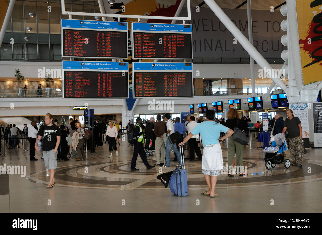 Cape Town International Airport interior of the Central Terminal Building International and