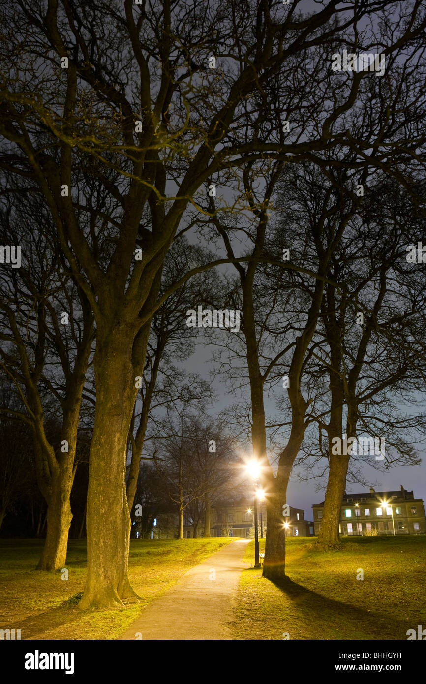 Clifton Downs at night, Bristol Stock Photo Alamy