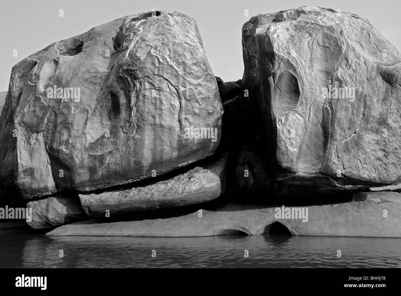 Big Rocks And Boulders Black And White Stock Photos Images Alamy