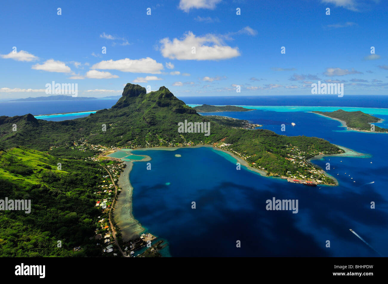 Bora Bora island in French Polynesia Stock Photo