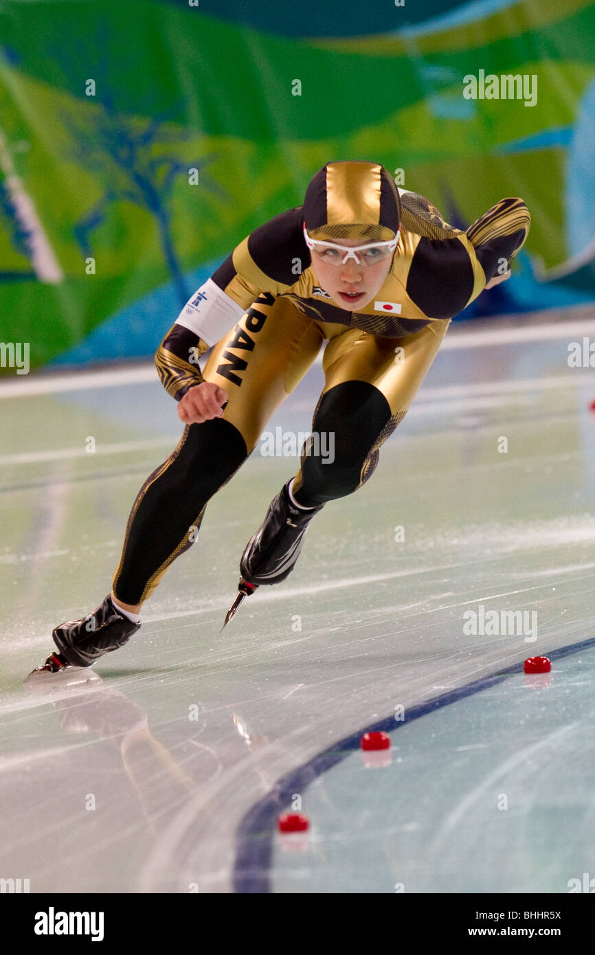 Nao Kodaira (JPN) competing in the Women's 500m Speed Skating event at