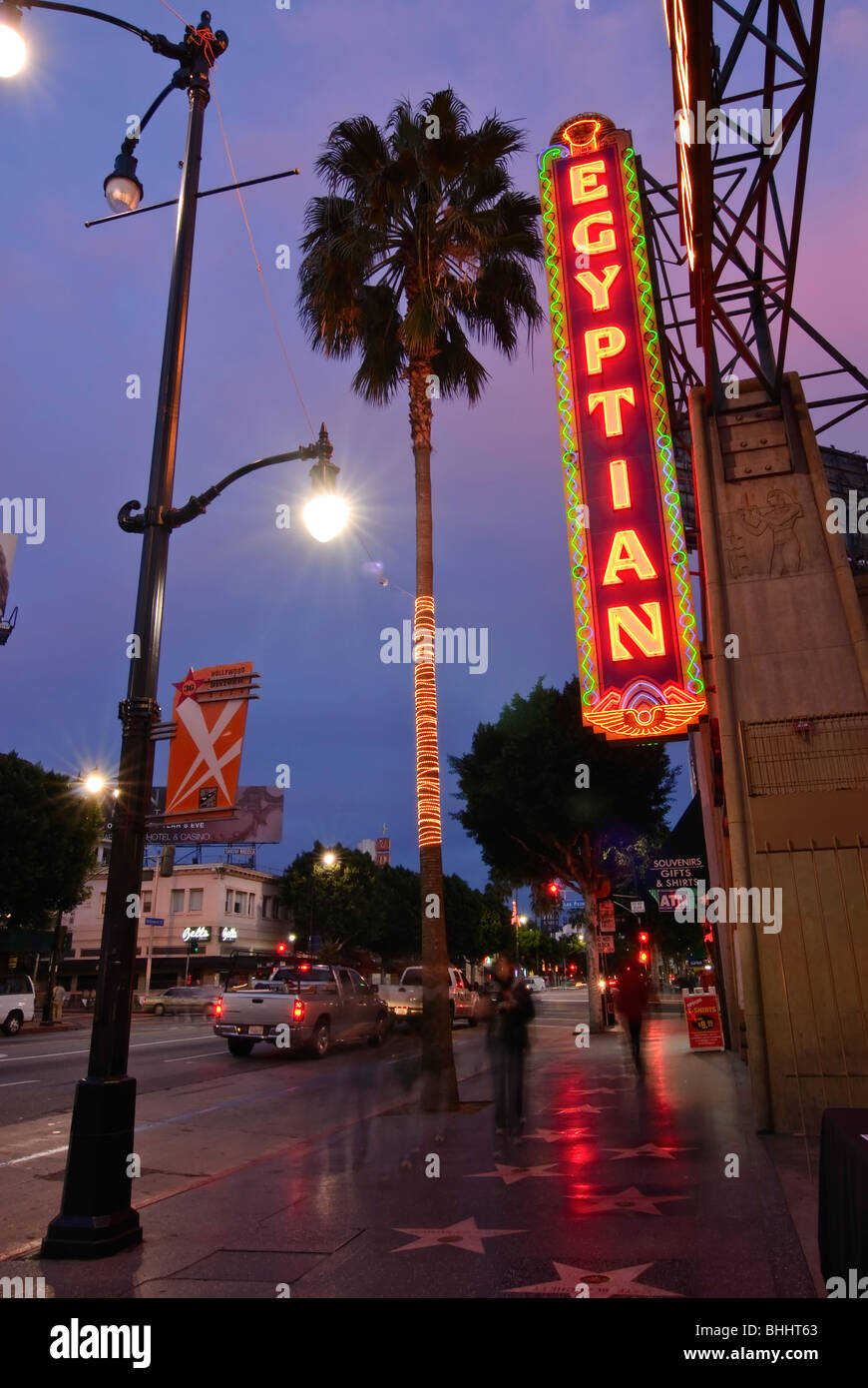 Famous Egyptian Theater in Hollywood, California. Stock Photo