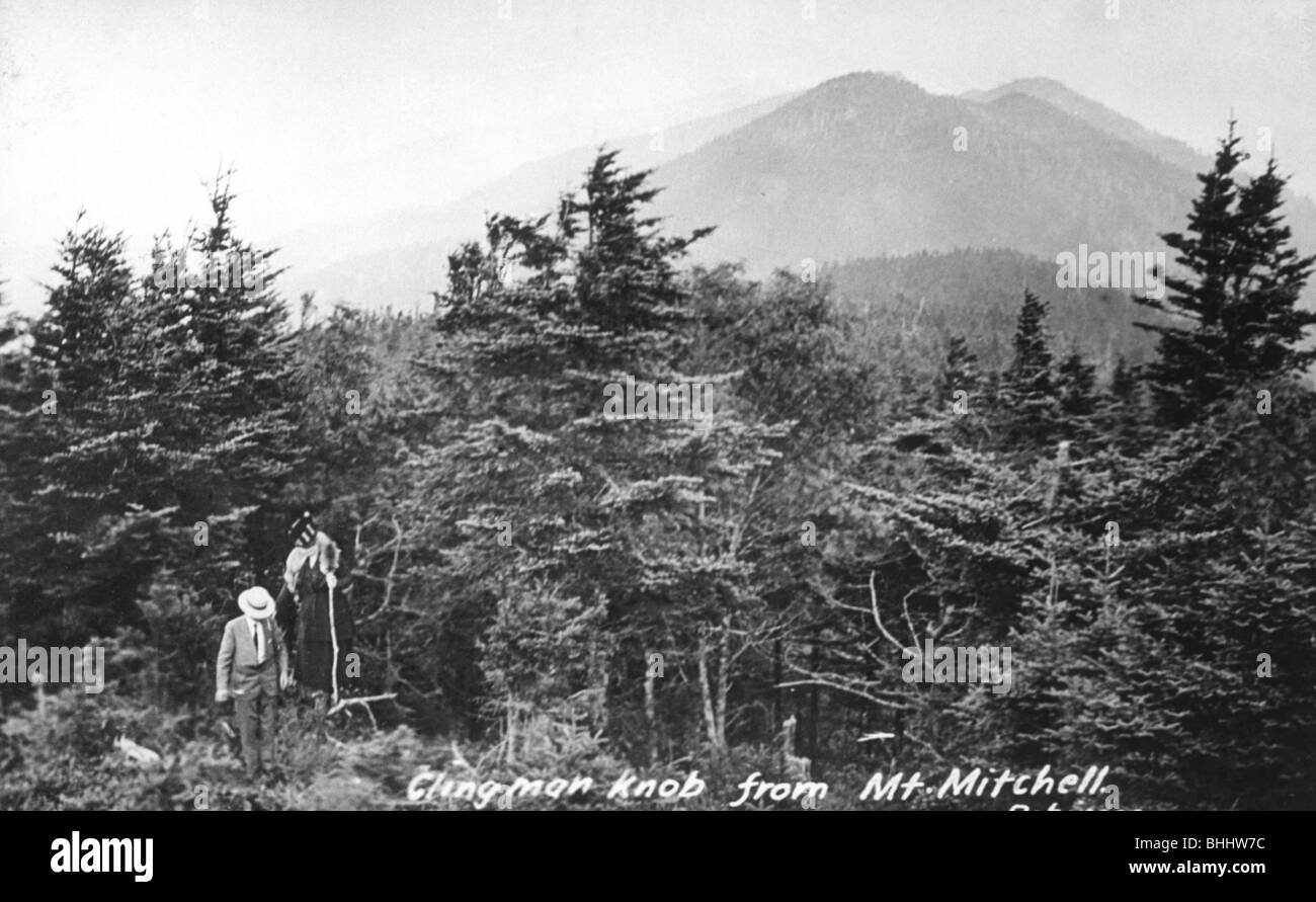 'Cling man knob from Mt Mitchell', Appalachia, USA, c1917. Artist: Unknown Stock Photo