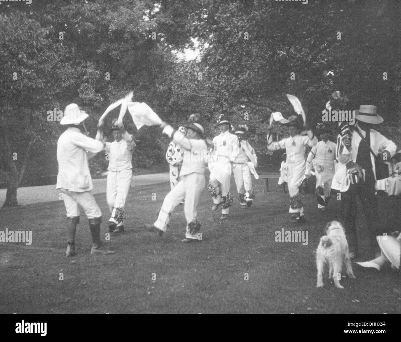 Bampton Morris Dancers, Oxfordshire, Whit Monday, 5 June 1911. Artist: Cecil Sharp Stock Photo