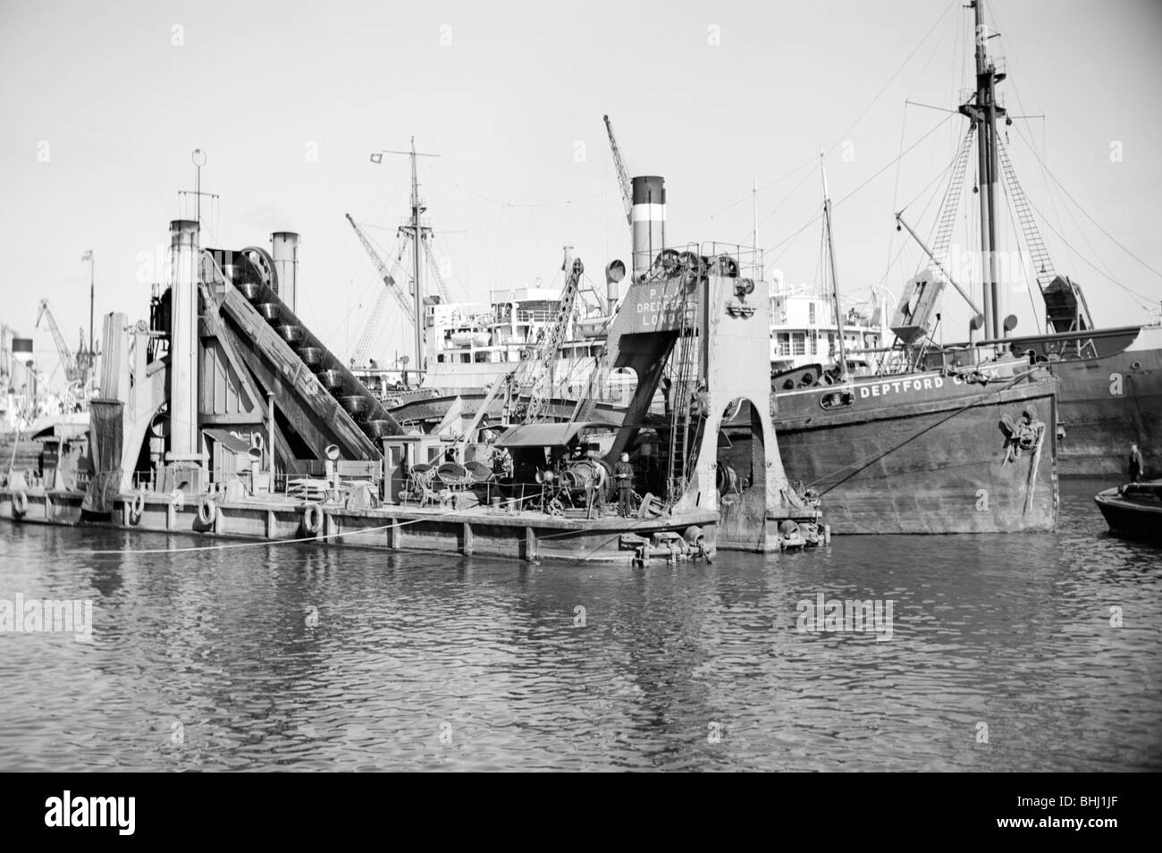 Dredger, Tilbury Docks, Tilbury, Essex, c1945-c1965. Artist: SW Rawlings Stock Photo