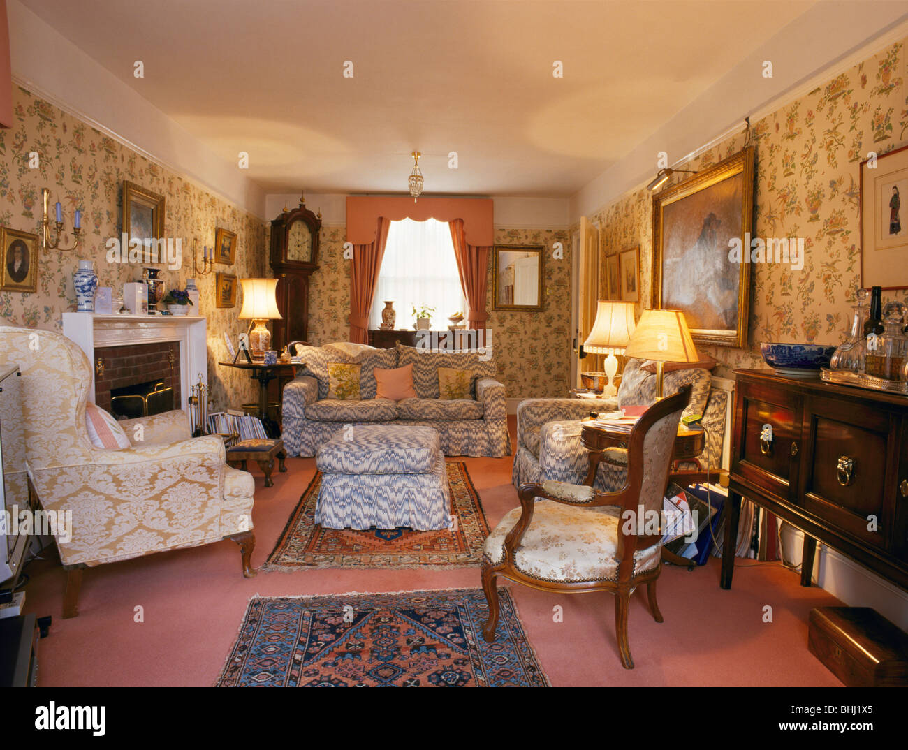 19th century house interior, Hadlow. Kent, England Stock Photo