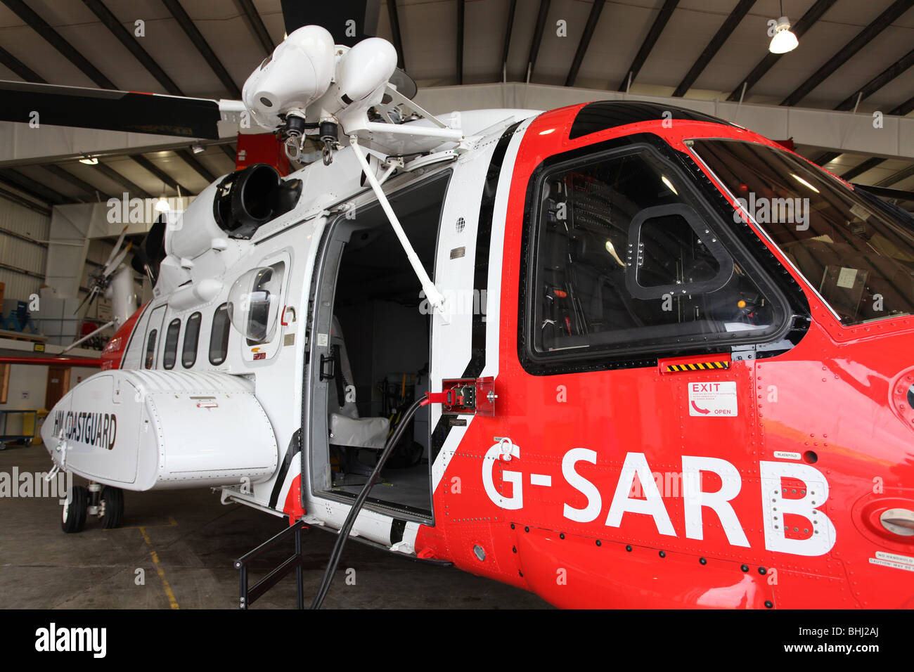 Sikorsky S 92 Helicopter Used By The Uk Coastguard For Search And ...